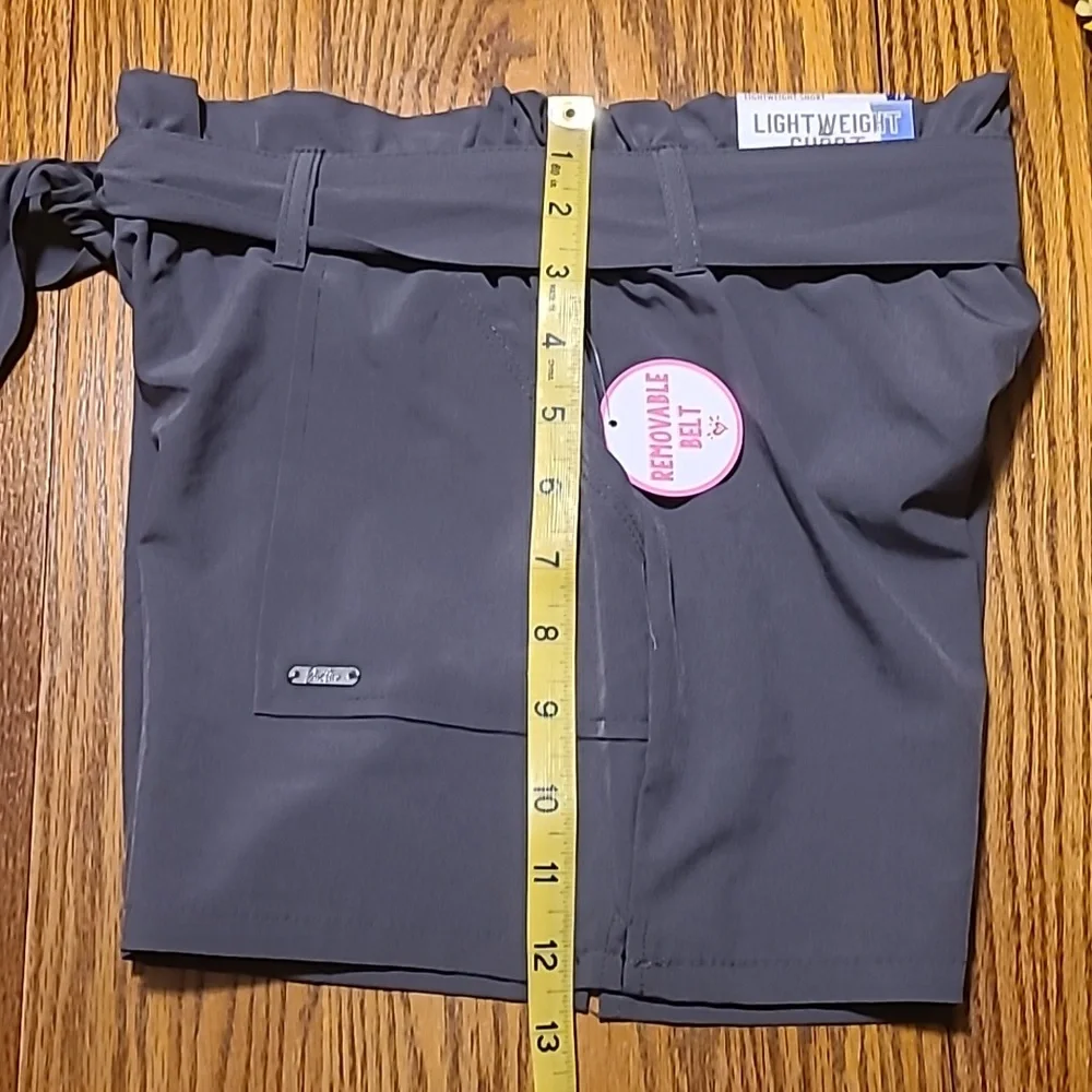 Justice NWT Stylish Gray High-Waisted Shorts - Girl's 12